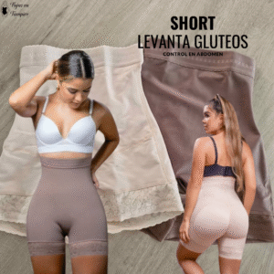 Short media pierna levanta glúteos colombiano | Moldea cintura y realza tus curvas